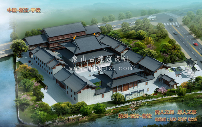 寺廟古建筑鳥(niǎo)瞰圖設(shè)計(jì)——展現(xiàn)寺廟的壯麗景象